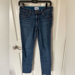 Paige Skyline Ankle Peg Jeans, size 27